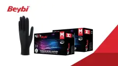 Beybi Njoy Pudrasız Siyah Nitril Eldiven
