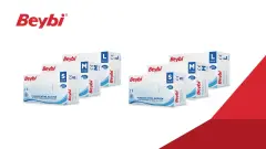 Beybi Pudrasız Mavi Nitril Eldiven