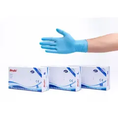 Beybi Pudrasız Mavi Nitril Eldiven