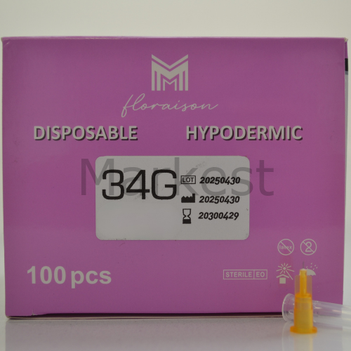 Floraison 34G Mezoterapi İğnesi 100'lü kutu
