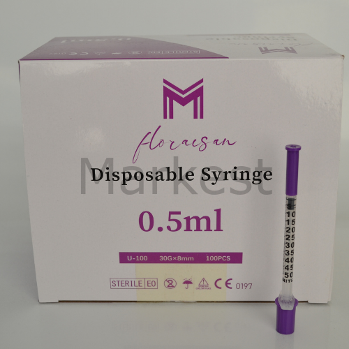 Floraison 0,5ml İnsülin (Botoks) Enjektörü 30G 8MM 100'lü kutu