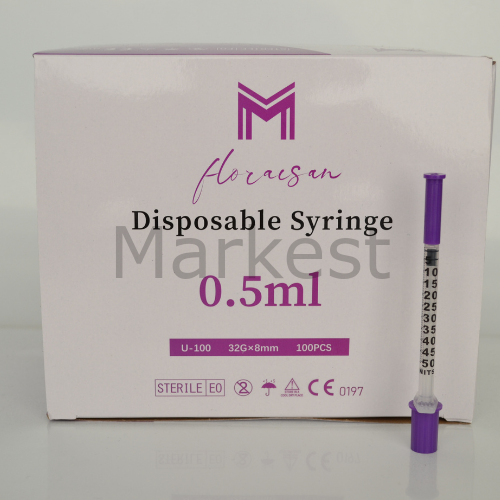 Floraison 0,5ml İnsülin (Botoks) Enjektörü 32G 8MM 100'lü kutu