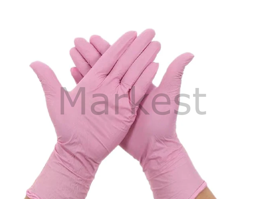Beybi Pudrasız Pembe Nitril Eldiven