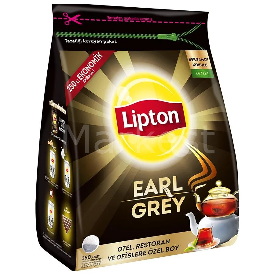 Lipton Earl Grey Demlik Poşet Çay 250'li
