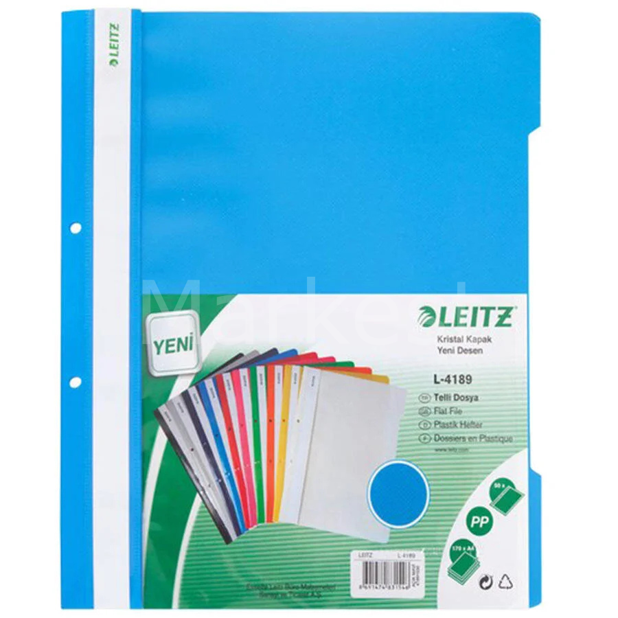 Leitz Telli Dosya Mavi 10'lu Paket