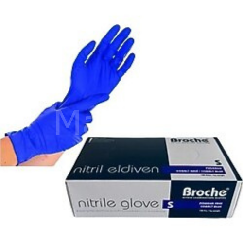 Broche Pudrasız Kobalt Nitril Muayene Eldiveni