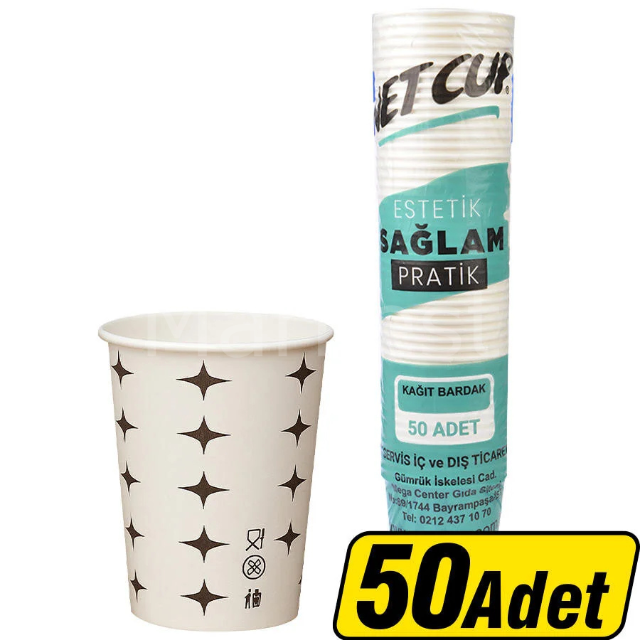 Netcup Karton Bardak 7 oz. 50'li paket