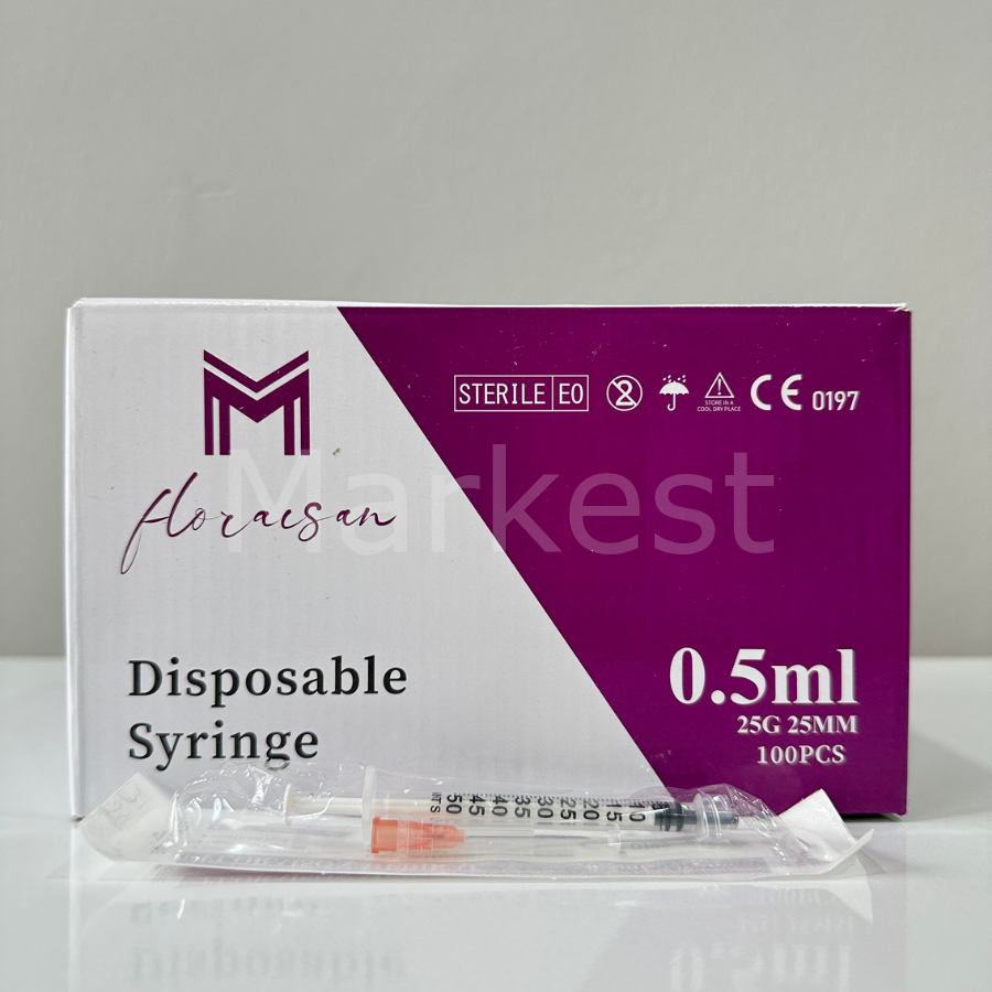 Floraison 0,5ml Luer Lock Enjektör 100'lü kutu
