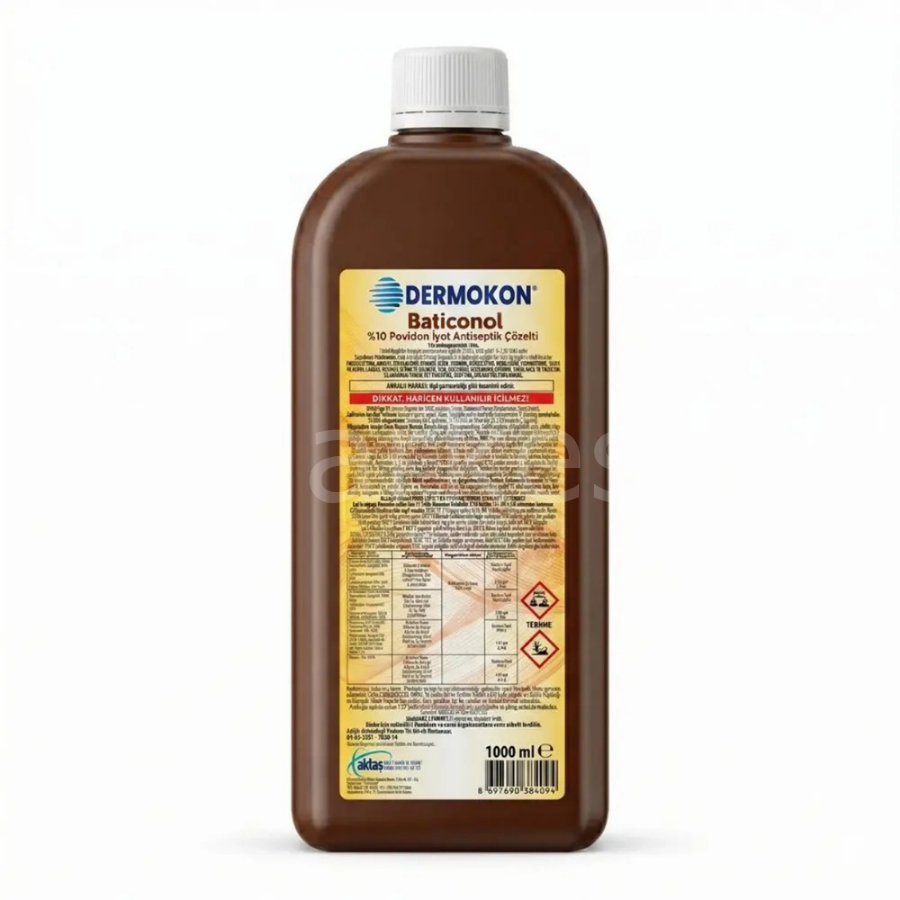 Dermokon Baticonol 1 L Povidon Iyot %10 Antiseptik Çözelti